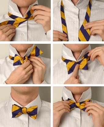 How to tie a butterfly detailed pictures