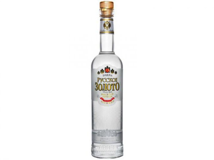 Russian gold vodka