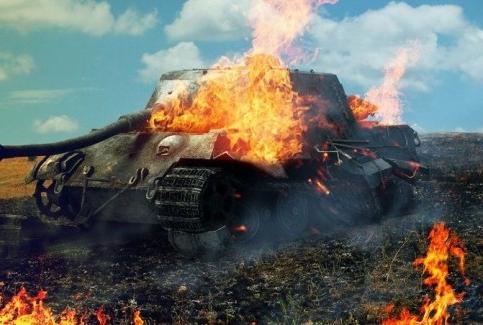 the death of a panther tank