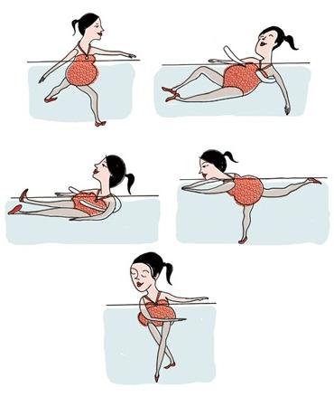 exercises in the pool