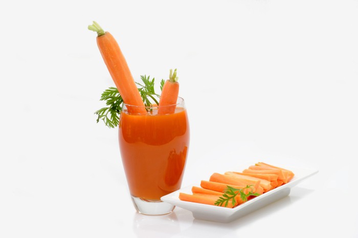 Treatment with carrot juice